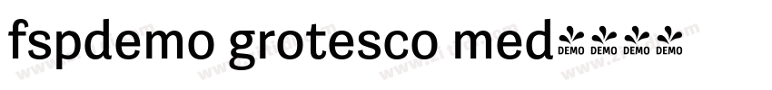 fspdemo grotesco med字体转换